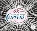 Los Angeles Clippers Shattered Mini-Cutz Window Decal