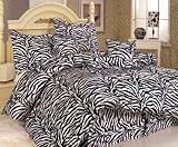 IMAGE OF 5Pcs Twin XL Extra Long Zebra Bedding Comforter Set