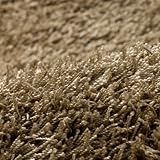 ニューシャギーラグマット ブラウン 200x200cm