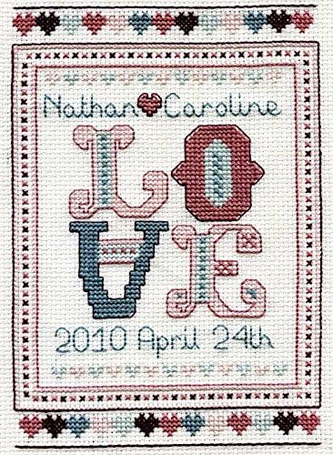 StitchKits Love Wedding Sampler Cross Stitch Kit