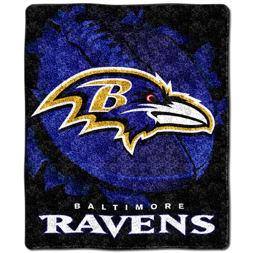 Northwest Baltimore Ravens 50 Inch X 60 Inch Sherpa Throw Size: One Size