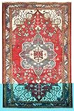 4'3 x 6'6 Handmade Knotted Persian Hamadan New Area Rug From Iran/Persia - 55480 4'3 x 6'6 Handmade Knotted Persian Hamadan New Area Rug From Iran/Persia - 55480