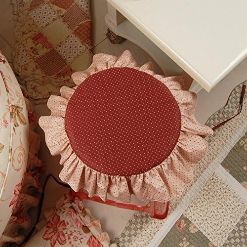 Pastoral fabric cotton cushions/ core round cushion/ removable dining chair cushion-A diameter55cm(22inch)