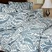 Royal Hotel 6.4oz Paisley Flannel Sheet Set, Queen