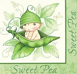 Sweet Pea Lunch Napkins (16) Party Supplies