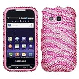 Hot Pink Zebra Crystal Bling Case for Samsung Galaxy Indulge (R910)