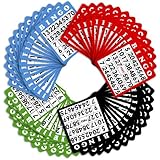 100 Bingo Cards in Mixed Colors by Royal Bingo Supplies