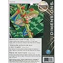Red-Eyed Leaf Frog Mini Needlepoint Kit-5"X5" Stitched In Thread