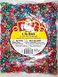 Darice Glitter Pony Bead, 9mm 1-Pound Bag, Assorted Colors