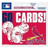 St. Louis Cardinals Official 4.5"x6" MLB Car Window Cling Decal