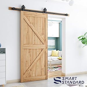 Smartstandard 6 6ft Heavy Duty Sturdy Sliding Barn Door Hardware