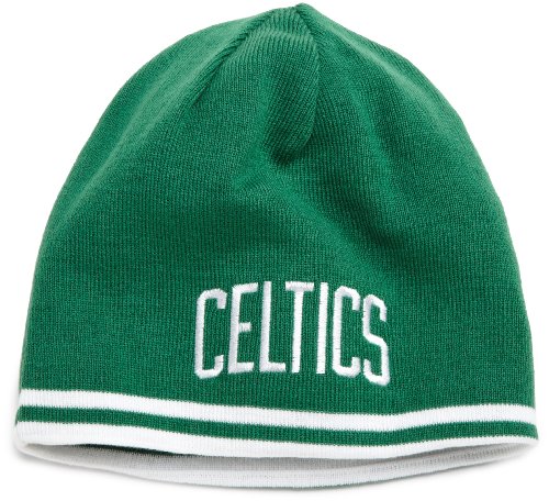 NBA Men's Reversible Knit Hat - Kc35Z, Boston Celtics, One Size , Boston Celtics , White/Kelly Green