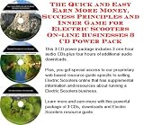 The Special Generate Extra Cash, Marketing and Inner Game for Electric Scooters Businesses 3 CD Combo Pack