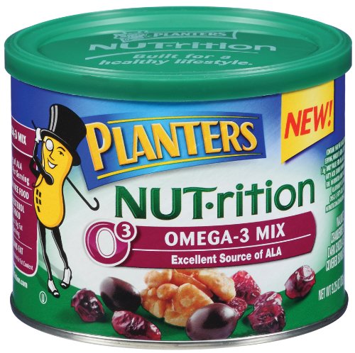 Planters Nutrition Omega-3 Mix, 9.25 Ounce Canister (Pack of 2)