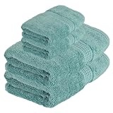 Finest Hygro Pair Of Hand Towels Pair Of Bath Towels Eau De Nil
