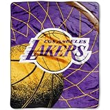 NBA Reflect Plush Throw NBA Team: Los Angeles Lakers Amazon.com