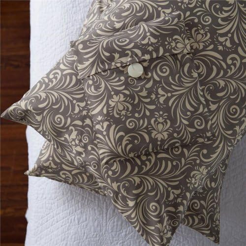 Sposh Nouveau Microfiber Pillow Case Set for Home (Queen Size, Moonstone)