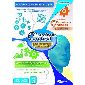 Coffret 3 jeux PC : L'Entraineur C�r�bral (M�thode Math�matique +  M�thode pour Positiver + Gym des Neurones)