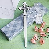 Cross design letter favors