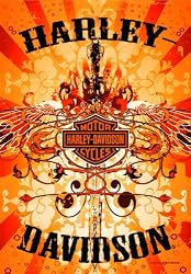 Russ Berrie 644624 Harley-Davidson Wings Garden Flag