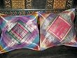 Christmas Gift-2 Pink Maya Blue Ethnic Vintage Sari Zari Borders Toss Pillow Cushion Covers Free Shipping