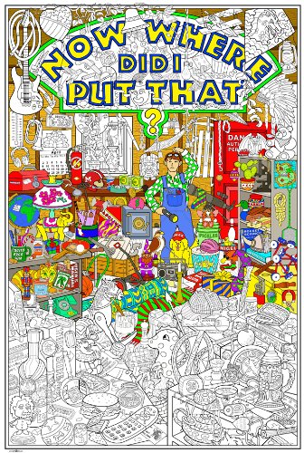 World's Most Challenging Coloring Poster - Giant Size 32
