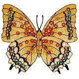 Expo MBP101GL Iron-On Embroidered Sequin Butterfly Applique, Gold