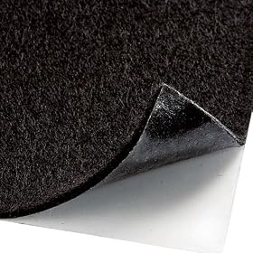 Black Pressure Sensitive Felt Sheet