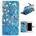 iPhone 6 Plus Case, iPhone 6s Plus Case, TabPow [Wallet Case] Beautiful Floral Painting PU Leather Flip Case [Card Slot Case] [Magnetic] Stand Cover For Apple iPhone 6 Plus/ iPhone 6s Plus (5.5 inch)