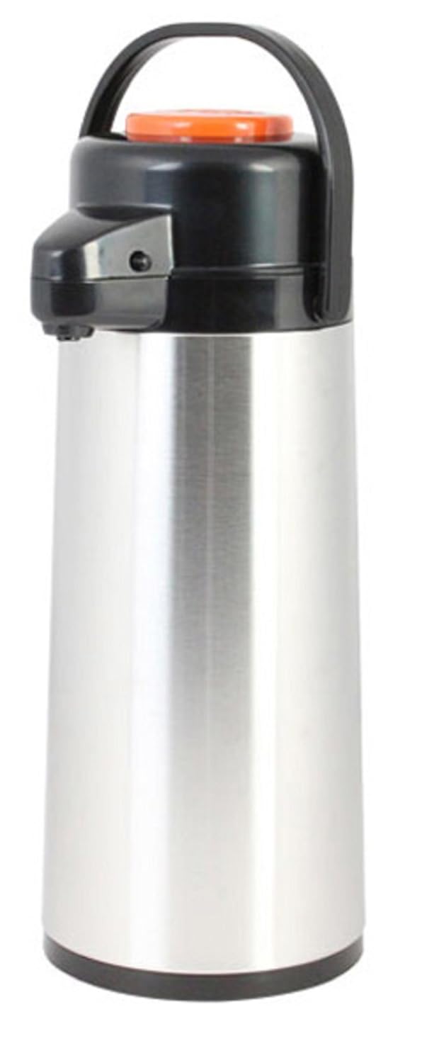 AIRPOTS STAINLESS STEEL BODY GLASS LINED THERMOS 2.2 lt/74 oz