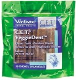 C.E.T. VeggieDent Dental Chews, Small Dogs, 30 Chews