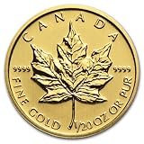 2014年　金地金　カナダ　メイプルリーフ金貨　 1/20オンス oz Gold Maple Leaf　１＄　コイン  並行輸入品