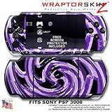 Alecias Swirl 02 Purple WraptorSkinz Skin and Screen Protector Kit fits Son ....