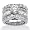 Platinum Over Sterling Silver DiamonUltra™ Cubic Zirconia Wedding Ring Set