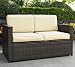 Crosley Furniture Palm Harbor Outdoor Wicker Loveseat - CO7101-BR