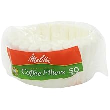 Melitta Basket Coffee Filters, White (8 to12 Cup), 50-Count Filters (Pack of 12)