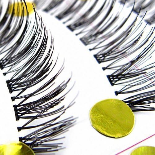 MapofBeauty 10 Pairs Crossover Design Thick Makeup Eye Lashes False Eyelashes (Black-#01) by TaoBaoPit