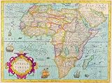 12X16 inch Rare Antique Map Canvas Africa Map