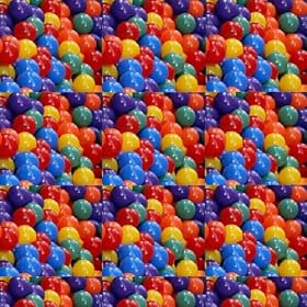 1000 Phthalate Free Air-Filled 3-1 8 Ball Pit Balls - Bulk Packed by CMS / Intex
