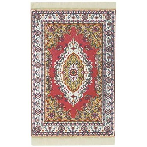 Dollhouse Miniature Traditional Medallion Rug