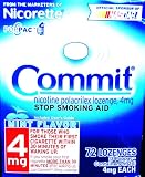 Health & Personal Care : Commit 4mg 72 pc Lozenges mint flavor
