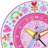 【 ベビーウォッチ / babywatch 】 ◆ ZIP アラームクロック / お庭ブルー Mio jardino [正規輸入品］ ( 子供用 目覚し時計 置き時計 フランス 学習時計 Baby Watch Paris ）