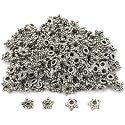 Star Bali Bead Caps Antique Silver Plate 5mm Approx 170