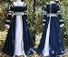 Navy blue Italian Renaissance dress gown costume