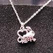 Pewter Love to Cheer Necklace