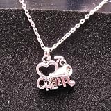 Pewter Love to Cheer Necklace