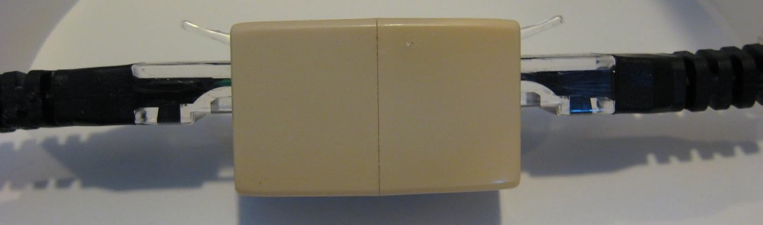 Amazon.com: Cat5 Network Ethernet Cable Coupler - connects two ...