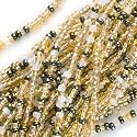 Czech Seed Beads Mix 11/0 "Honey Butter" Mix Cream Gold One Half Hank