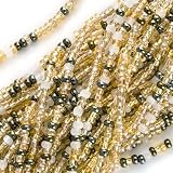 Czech Seed Beads Mix 11/0 Honey Butter Mix Cream Gold One Half Hank