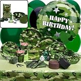 Camouflage Deluxe Party Kit with 8 Favor Kits